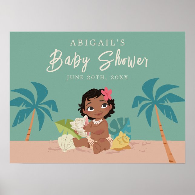 Disney's Moana Baby Shower Poster (Front)