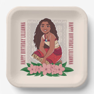 Disney's Moana Girl's Birthday Paper Plate