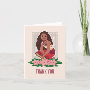 Disney's Moana Girl's Birthday Thank You Card