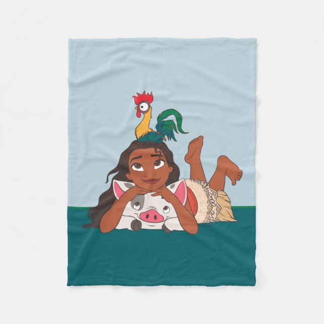 Disney's Moana | Moana & Friends Fleece Blanket (Front)