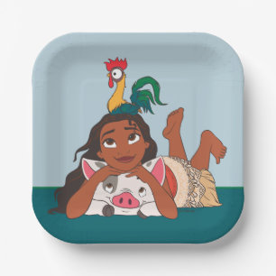 Disney's Moana   Moana & Friends Paper Plate
