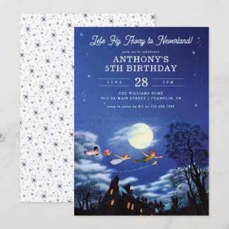 Disney's Peter Pan Neverland Birthday Invitation