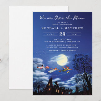Disney's Peter Pan | Over the Moon - Baby Shower Invitation