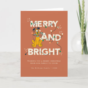 Disney's Pluto   Merry & Bright Holiday Card