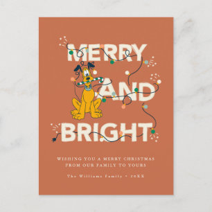 Disney's Pluto   Merry & Bright Holiday Photo