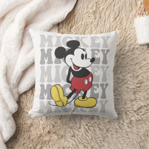 Disney's Retro Mickey Mouse Graphic Throw Pillow