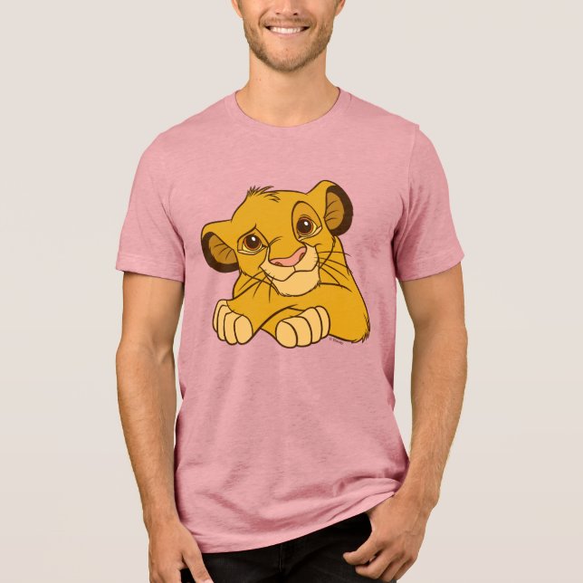 Disney's Simba Cub The Lion King Tri-Blend Shirt (Front)