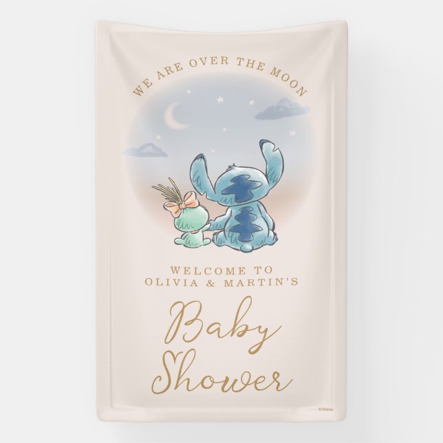 Disney's Stitch |  Baby Shower Welcome Banner (Vertical)