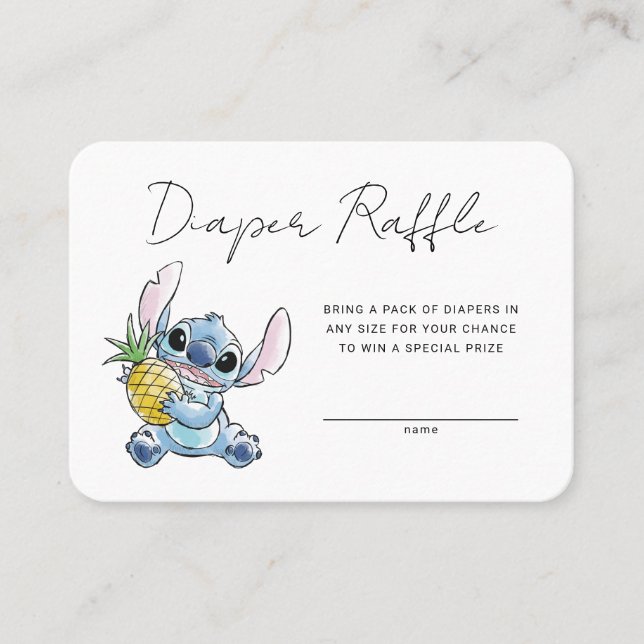 Disney's Stitch | Diaper Raffle Insert Card (Front)