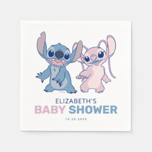 Disney's Stitch   Twin Boy & Girl Baby Shower Napkin