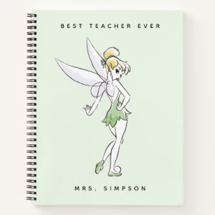 Disney's Tinker Bell   Best Teacher Ever Notebook