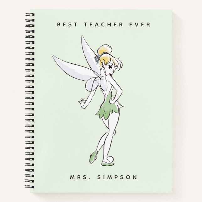 Disney's Tinker Bell | Best Teacher Ever Notebook (Front)