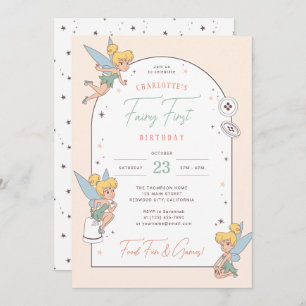 Disney's Tinker Bell   Fairy First Birthday Invitation