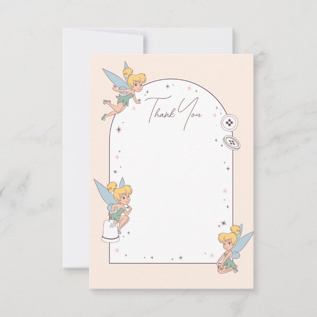 Disney's Tinker Bell | Fairy First Birthday Thank You Card (Front)
