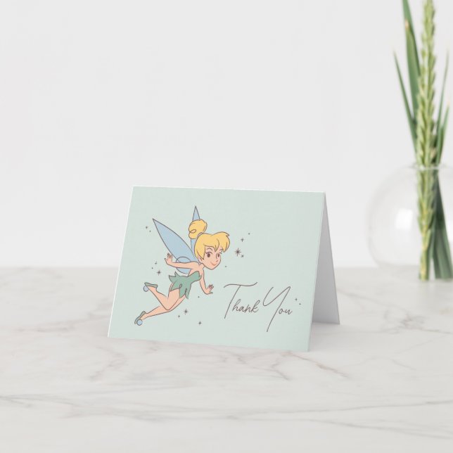 Disney's Tinker Bell | Fairy First Birthday Thank You Card (Front)