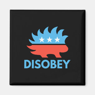 Disobey Libertarian Porcupine Resist Tyranny Gift Magnet
