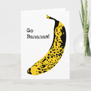 Disparaissent la carte de voeux de bananes