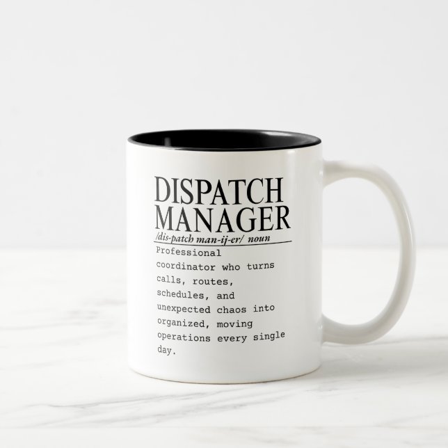 Dispatch Manager Two-Tone Coffee Mug (Right)