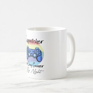 Dispatcher By Day Gamer By Night Coffee Mug