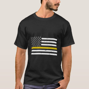 Dispatcher de ligne d'or mince 911 Sweat - shirt à