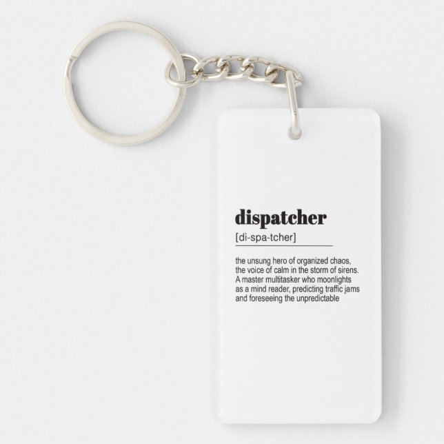 Dispatcher Gift, Police Keychain (Front)