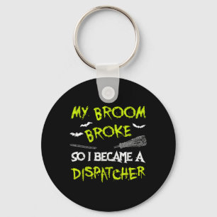 Dispatcher Halloween Costume Shirt Funny Easy Lazy Keychain