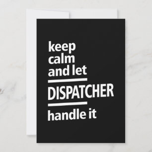 Dispatcher Job Title Gift Thank You Card