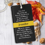 Dispatcher Prayer Personalized Thin Gold Line Keychain<br><div class="desc">Thin Gold Line Dispatchers Prayer Keychain - Personalized Thin Gold Line Keychain for 911 dispatchers and police dispatchers. Personalize this dispatcher keychain with name. This personalized dispatcher gift is perfect for police dispatcher appreciation, 911 dispatcher thank you gifts, and dispatcher retirement gifts or party favours. Order these dispatchers gifts bulk...</div>