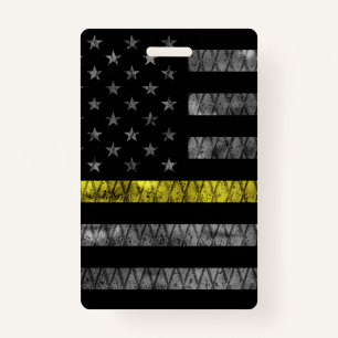 Dispatcher Thin Yellow Line Flag Badge