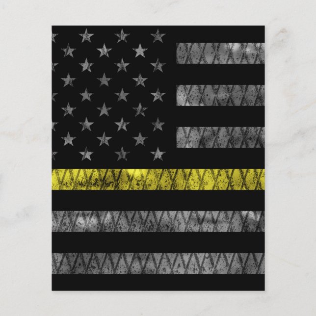 Dispatcher Thin Yellow Line Flag Flyer (Front)