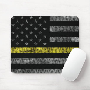 Dispatcher Thin Yellow Line Flag Mouse Pad