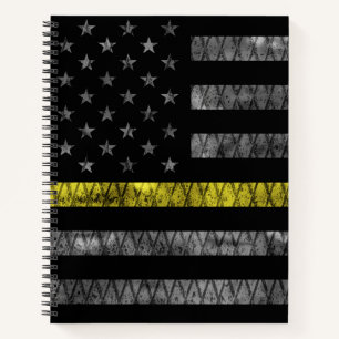 Dispatcher Thin Yellow Line Flag Notebook