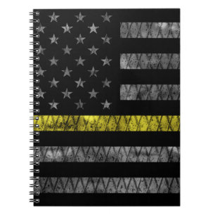 Dispatcher Thin Yellow Line Flag Notebook