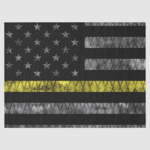Dispatcher Thin Yellow Line Flag Tissue Paper