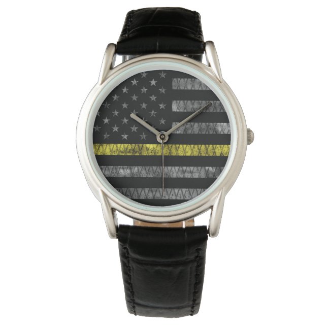 Dispatcher Thin Yellow Line Flag Watch (Front)