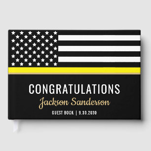 Dispatcher Yellow Line Congratulations Retirement Guest Book