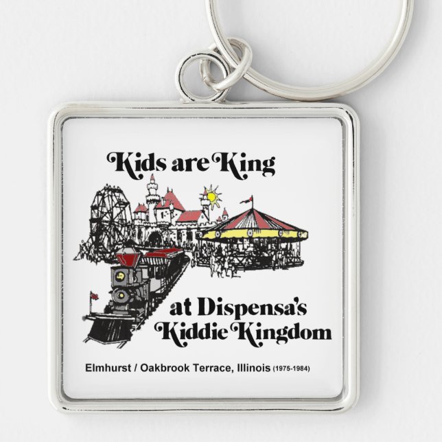 Dispensa's Kiddie Kingdom, Oakbrook Terrace Keychain (Front)