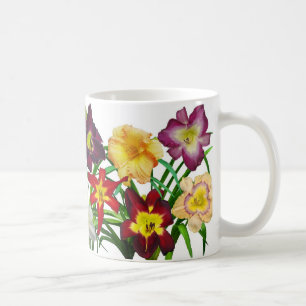 Display of daylilies I (on white background) Coffee Mug
