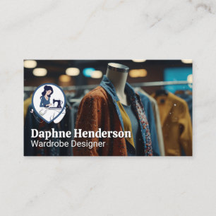 Display of Trendy Clothing   Fashion Showcase Business Card