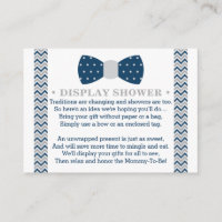 Display Shower Card, Little Man, Bow Tie