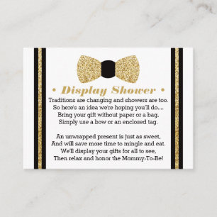 Display Shower Card, Little Man, Bow Tie Enclosure Card