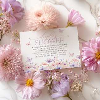 Display Shower Card Wildflower Bridal Shower