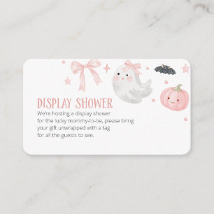 Display Shower Halloween Baby Shower Enclosure Card
