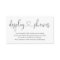 Display Shower Insert for Invitation - Simple