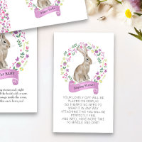 Display Shower No Wrap Poem Little Bunny