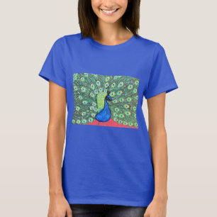 Displaying Peacock Painting T-Shirt