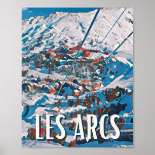 Displays The Arcs Ski Resort Poster