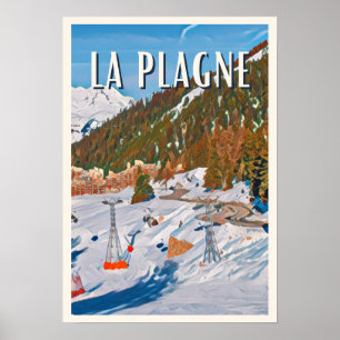 Displays The Ski Resort Plagne Poster