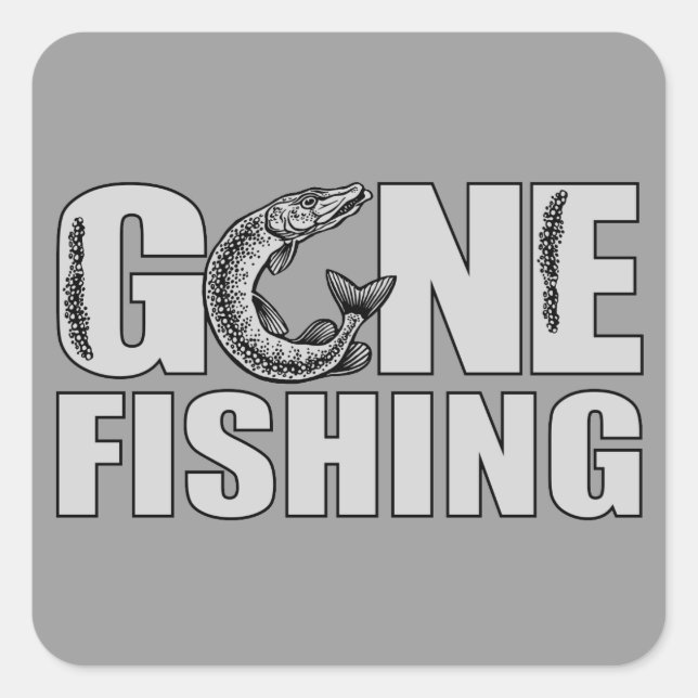 DISPONIBLE FISHING autocollants personnalisés (Devant)