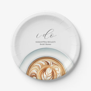 Disposable Bridal Shower Plates Coffee Theme